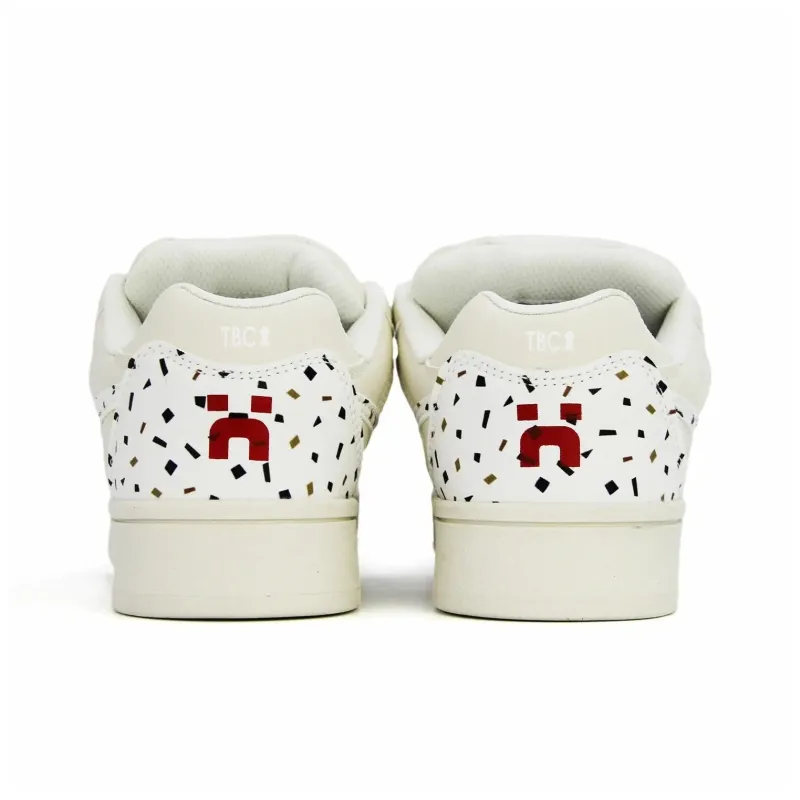 Teddy Bear Collection Coverage Slip Resistant Lightweight Low Top Skateboard Shoes Women's Sea Salt White Chocolate-4