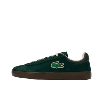 LACOSTE BASESHOT Anti Slip Wear Resistant Low Top Skateboard Shoes Men's Dark Green