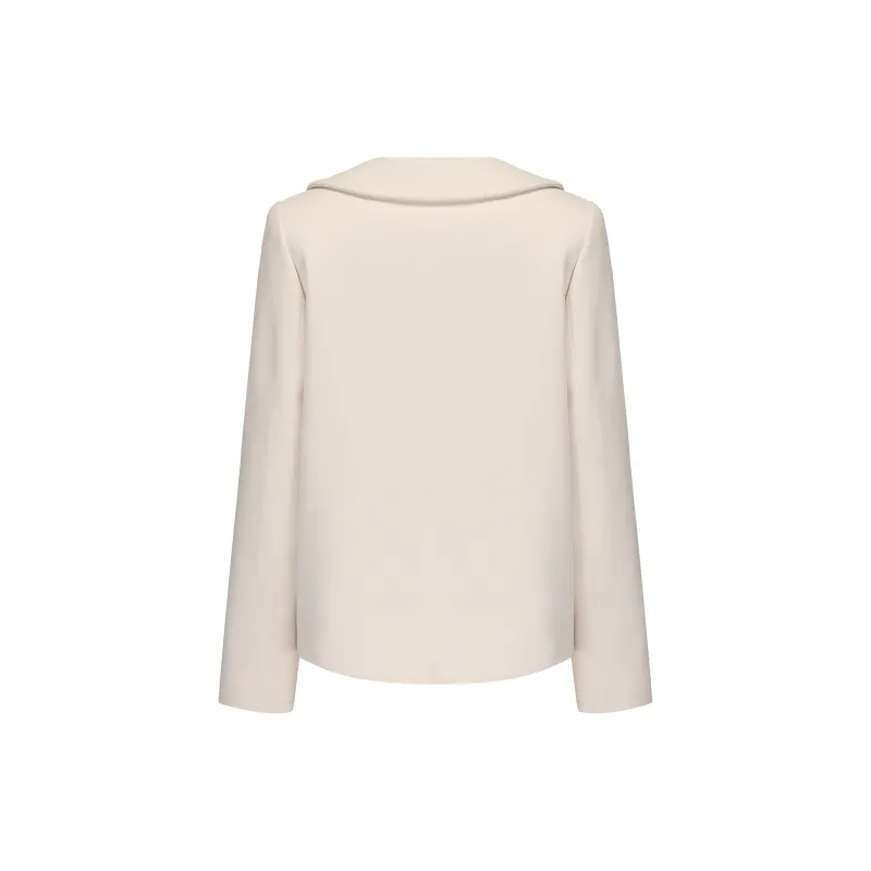 CHIWAWAMEME Velvet-feel Coat Women's Milk White-1