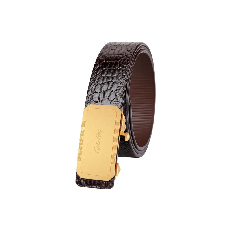 CATELLES Cow Leather Leather Belts Men's 3.5cm-6
