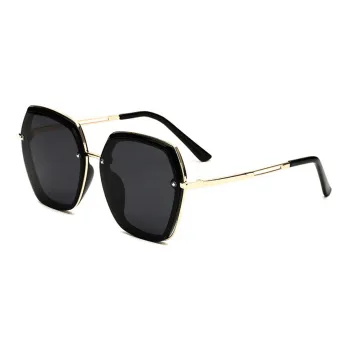 VINEY Plastic Metal Irregular Shape Sunglasses Unisex