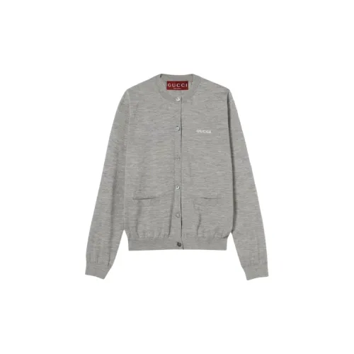 GUCCI SS25 Cashmere Sweater Women's Gray