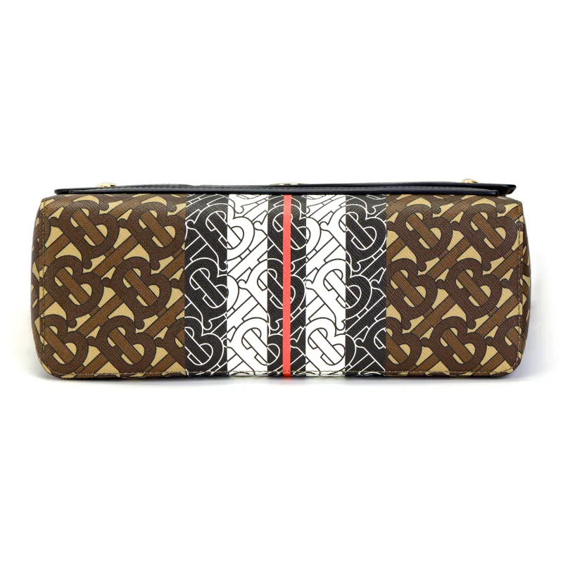 Burberry Cotton Messenger Bag Shoulder Bag Clutch Regular Women's Brown-3