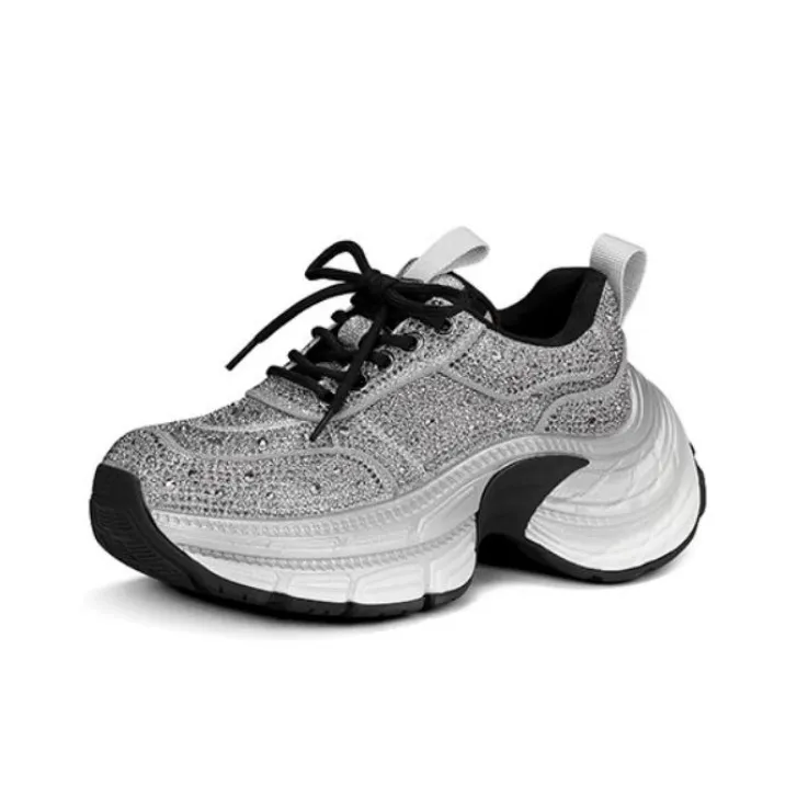 JESSICA SOPHIA Anti-Slip Wear-Resistant Low-Top Chunky Sneakers Women's-0