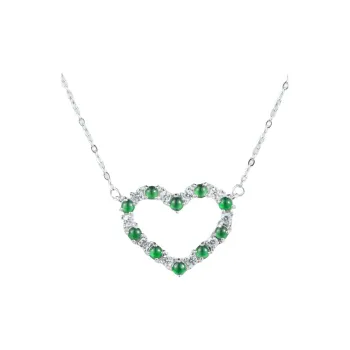 PEARL QUEEN Glutinous Jade Jadeite Necklace Set Women's