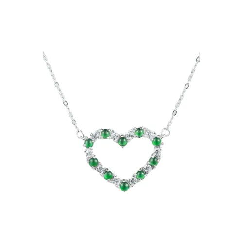 PEARL QUEEN Glutinous Jade Jadeite Necklace Set Women's