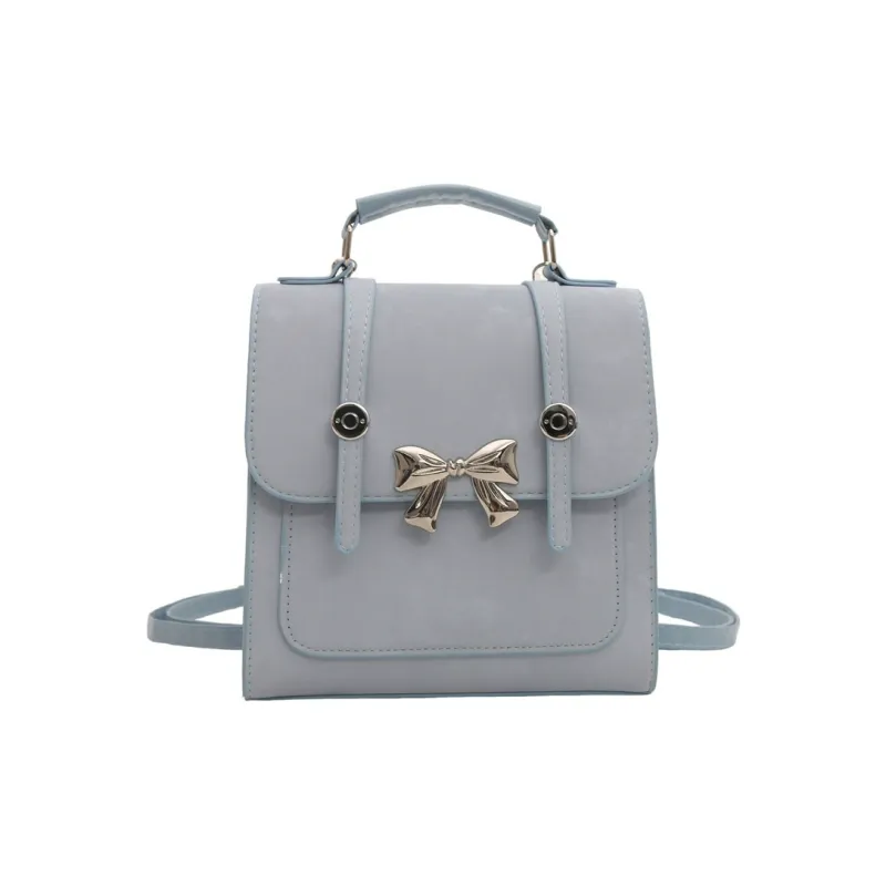 HCXK PU Backpack Regular Women's Blue/Pink/Silver/Black-11
