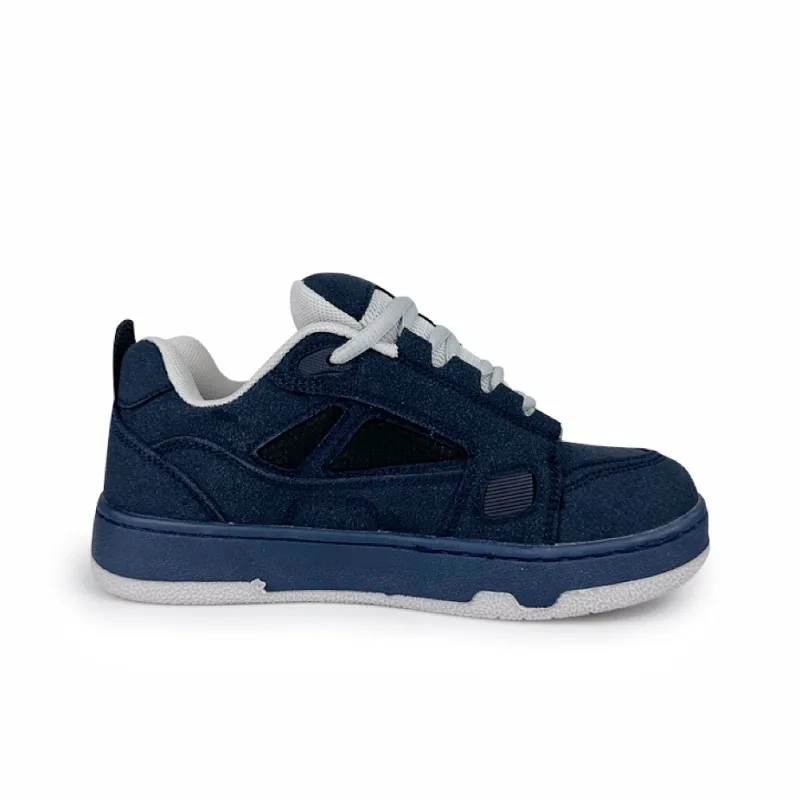 Rongchuan Anti-Slip And Wear-Resistant Lightweight Height Increasing Low-Top Skateboard Shoes Unisex Dark Blue-1