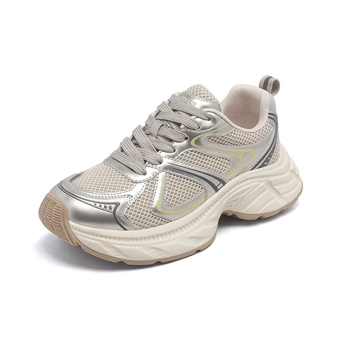FIVE PLUS Anti Slip Wear Resistant Low Top Chunky Sneakers Women's-8