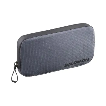 SALOMON Polyamide Clutch Unisex Concrete Gray & Black