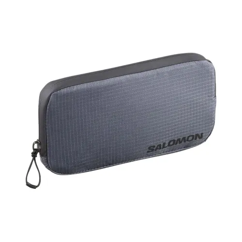 SALOMON Polyamide Clutch Unisex Concrete Gray & Black