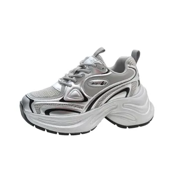 Be Good Anti Slip Wear Resistant Breathable Height Increasing Low Top Chunky Sneakers Women's