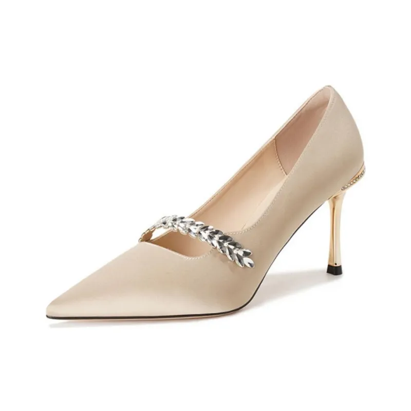 Than Than Me Slim Heel High Heels Women's-8