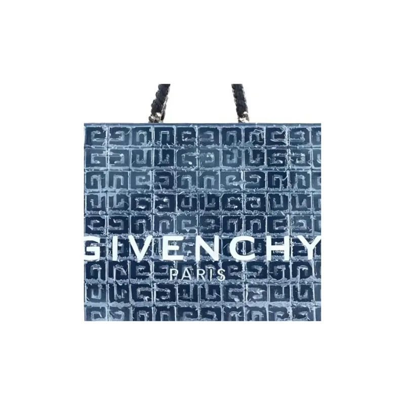 GIVENCHY Denim Tote Bag Shopping Bag Shoulder Bag Handbag Medium Size Men's Two-Tone-4