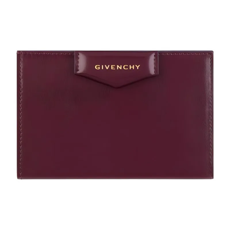 GIVENCHY Antigona Cow Leather Patchwork With Sheepskin Wallet Women's Burgundy-0