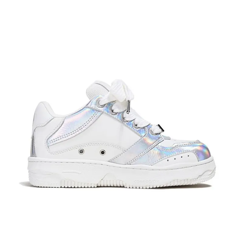 YJ x MKADC Height Increasing Anti-Slip And Wear-Resistant Low-Top Skateboard Shoes Unisex Laser-1