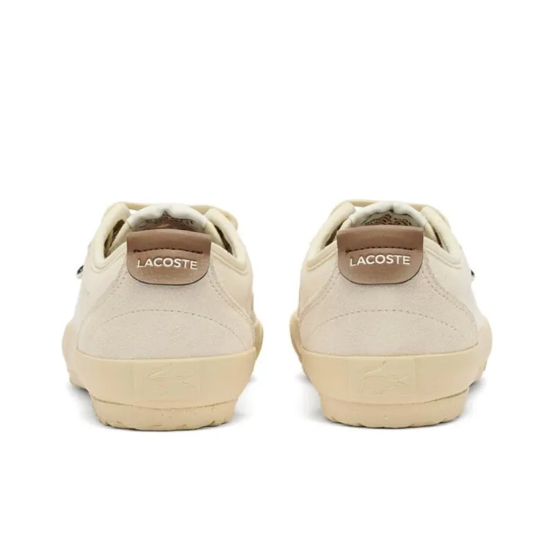 LACOSTE Low Top Canvas Shoes Women's Light Brown-2