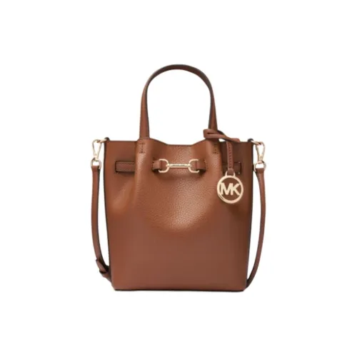 MICHAEL KORS Cow Leather Shoulder Bag, Crossbody Bag, Handbag Small Size Women's Brown