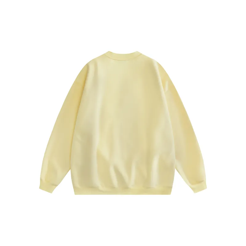 WOHOO Sweatshirt Unisex Light Yellow-7