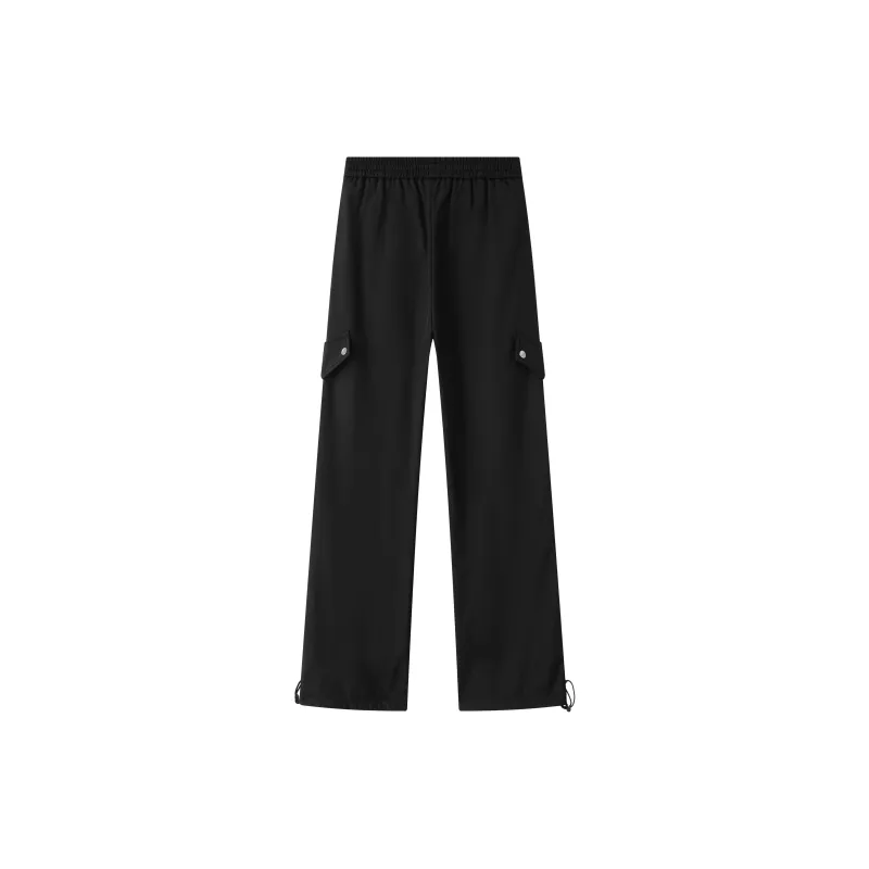 P8H9 Casual Pants Unisex Black-1