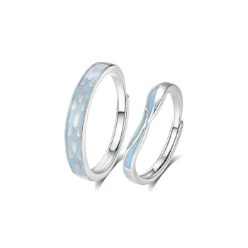 GUDUD S999 Fine Silver Rings Unisex