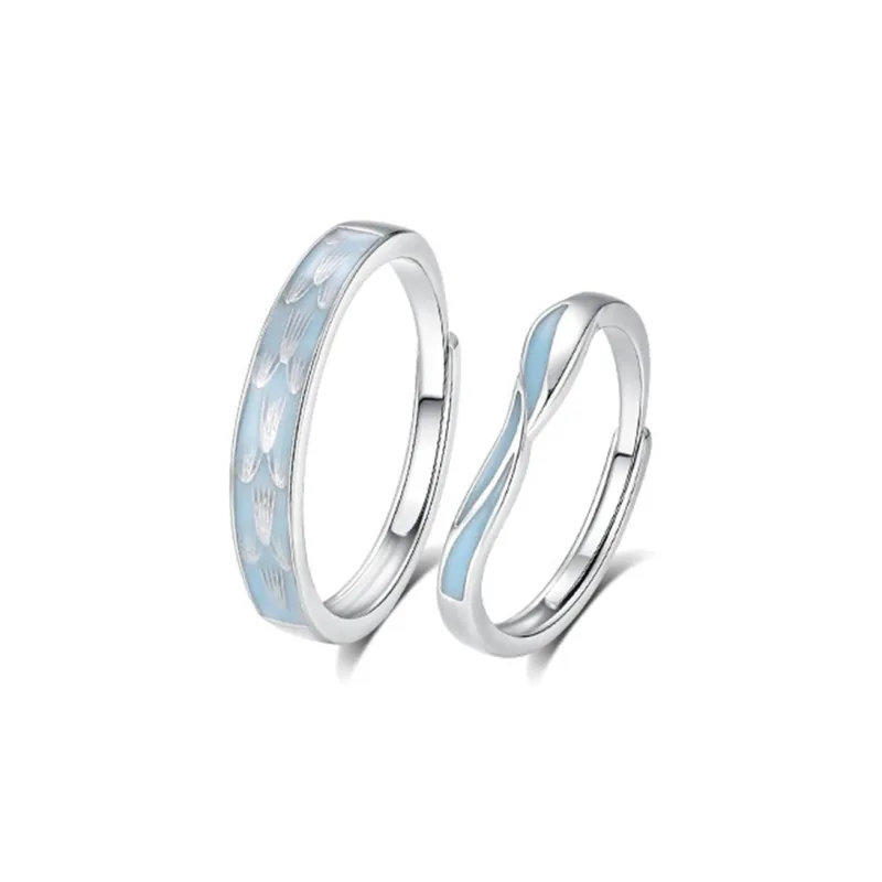 GUDUD S999 Fine Silver Rings Unisex-0