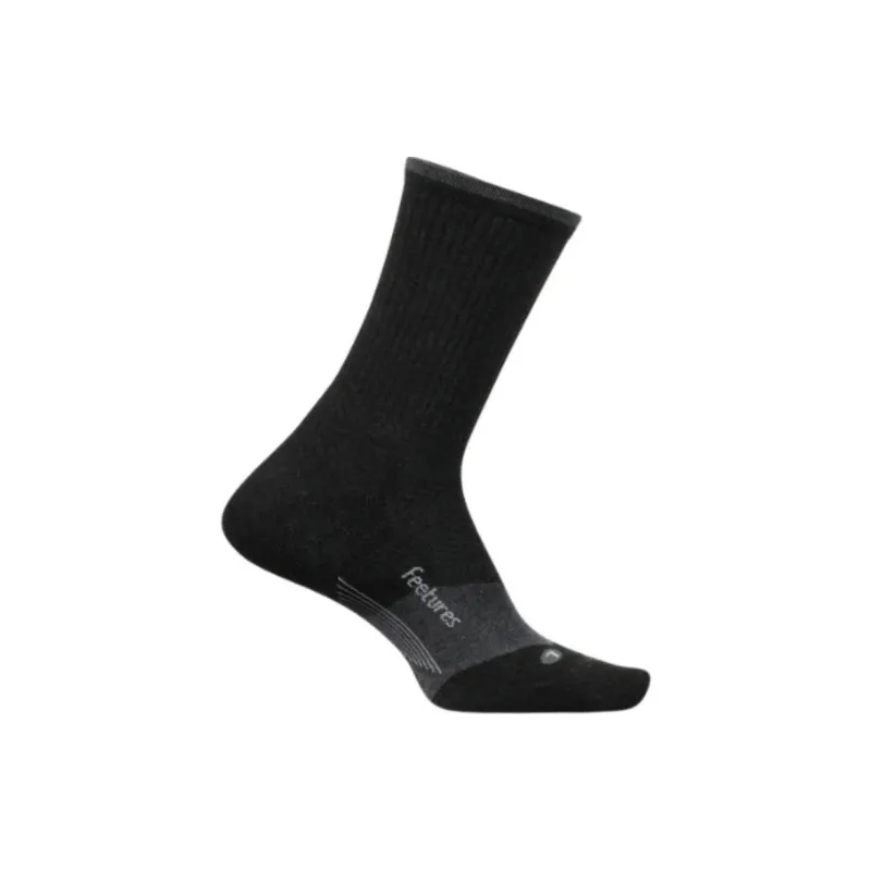 FEETURES Mid Calf Socks Unisex 1 Pack Black-1