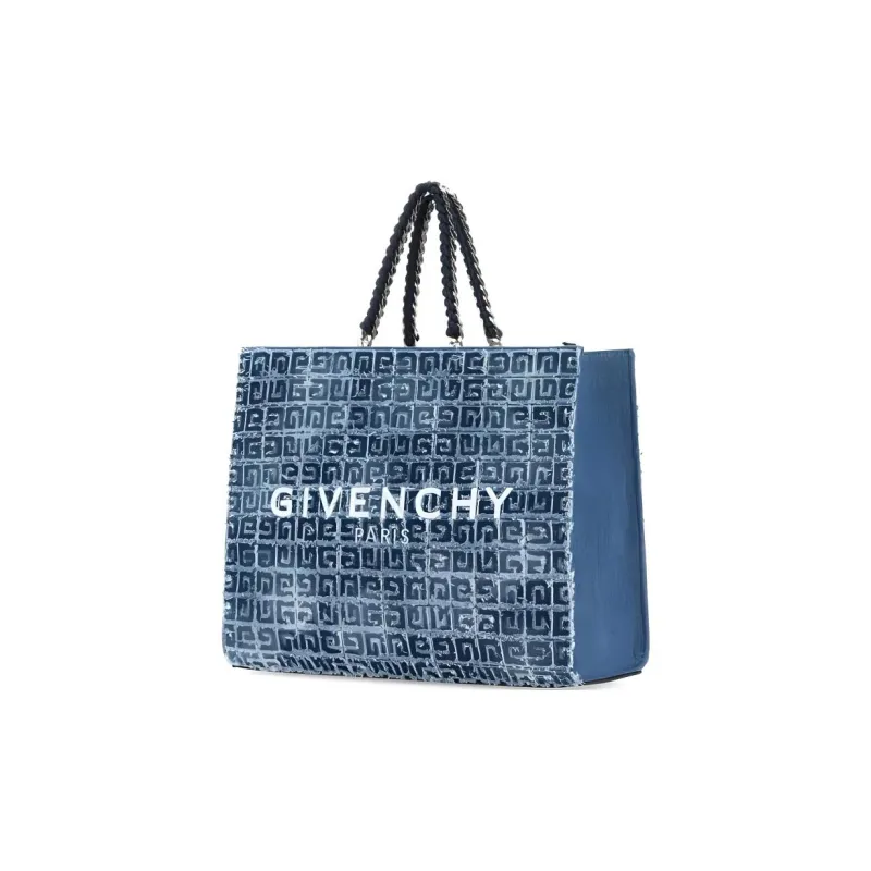 GIVENCHY Denim Tote Bag Shopping Bag Shoulder Bag Handbag Medium Size Men's Two-Tone-1