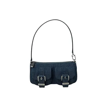 MICHAEL KORS Denim Shoulder Bag Small Size Women's Dark Blue