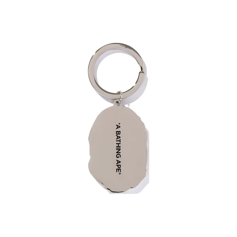 A BATHING APE Zinc Alloy Epoxy Resin Keychain Bag Accessory Medium Size Men's Brown-1