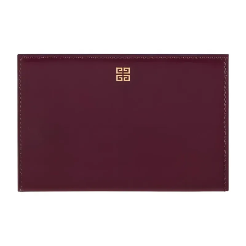 GIVENCHY Antigona Cow Leather Patchwork With Sheepskin Wallet Women's Burgundy-1