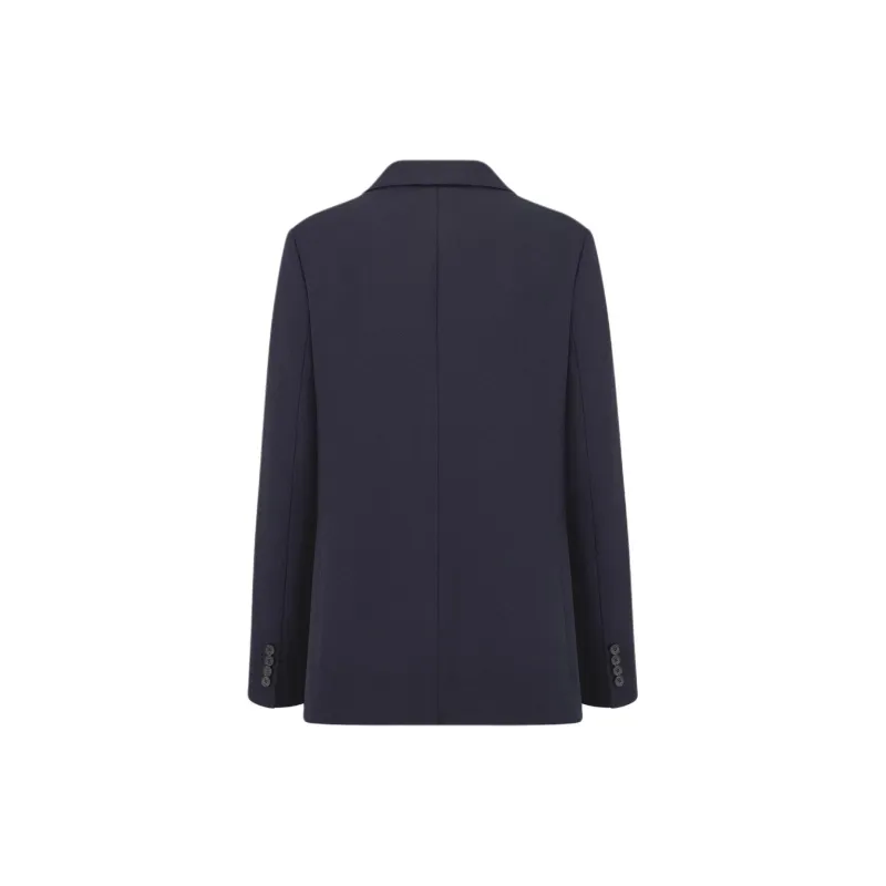 DIOR SS25 Business Suit Coat Women's Marine Blue-1
