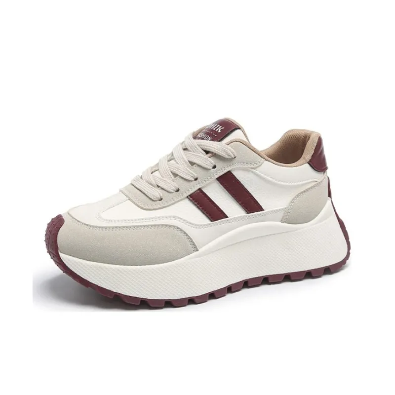 BBMTR Breathable Coverage Balance Lightweight Height Increasing Low Top Chunky Sneakers Women's-12