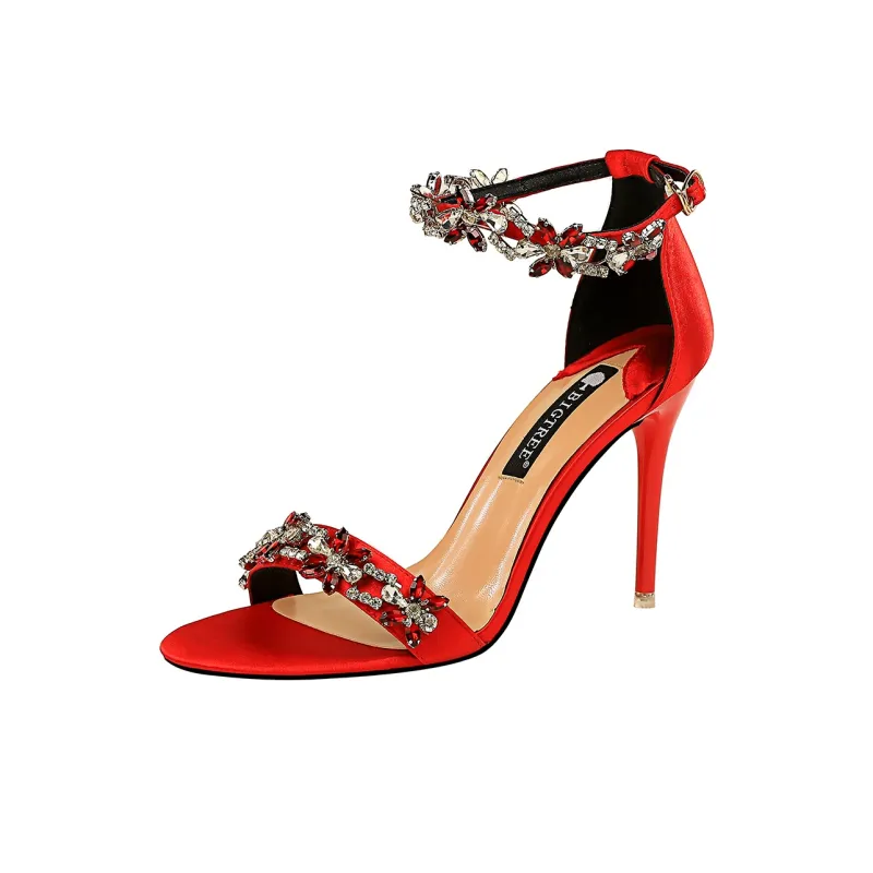 QITUMAUL One Strap Sandals Women's-13