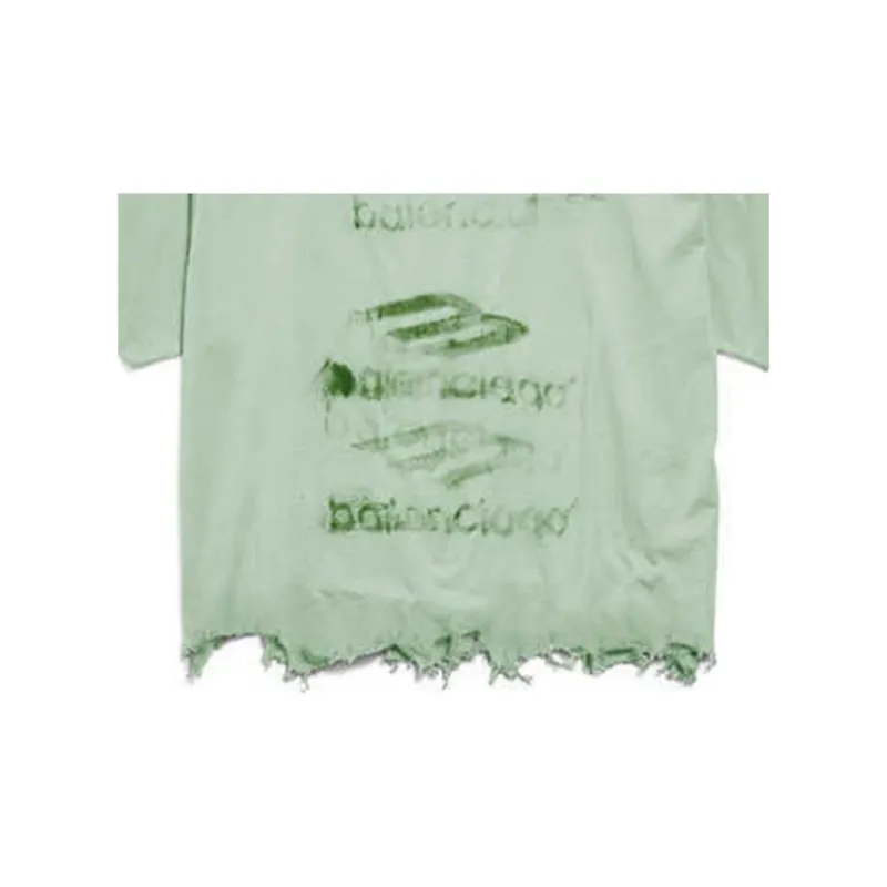 Balenciaga T Shirt Women's Green-3