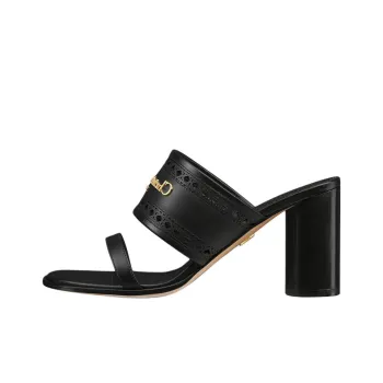DIOR D Lane Slip Resistant Slide Slippers 8cm Women's Black