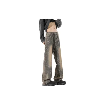 PAINT STAIN Jeans Unisex Light Blue Tones