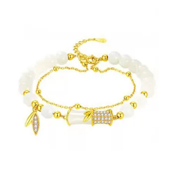 Zheng Baifu Hetian Jade Bracelets White Jade/Pale Greenish White Jade Women's