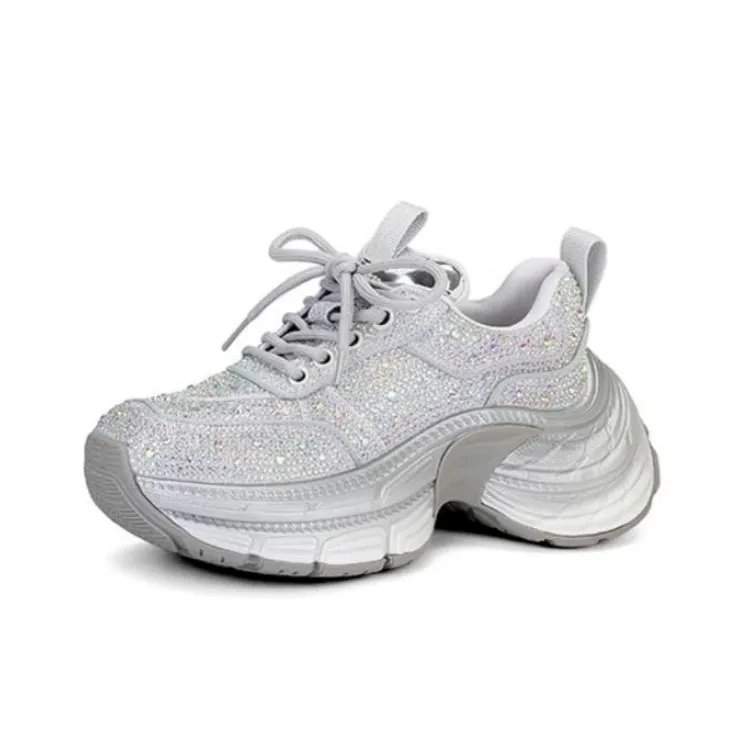 JESSICA SOPHIA Anti-Slip Wear-Resistant Low-Top Chunky Sneakers Women's-5