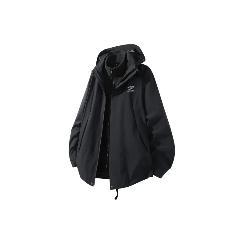 Kepu Waterproof And Windproof To Keep Warm Windbreaker Jacket Unisex Ivory White-2