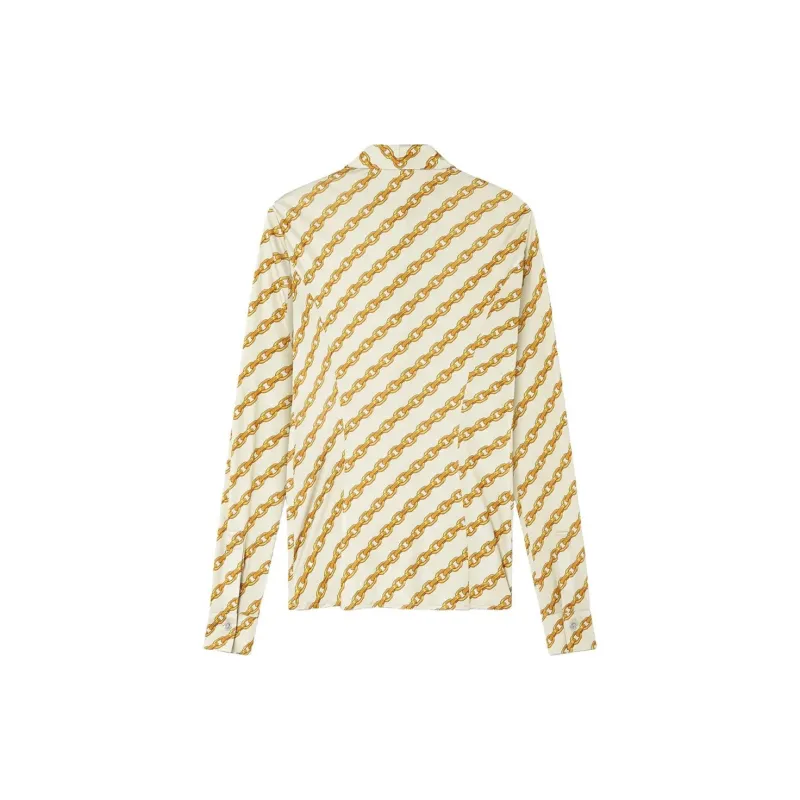 VERSACE Chain Stripes print Shirt-1