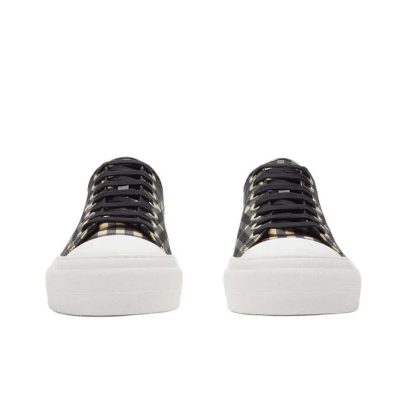 Burberry Low-Top Skateboard Shoes Men's Black-1
