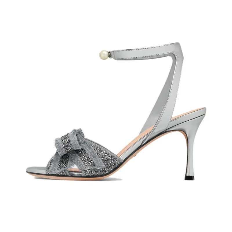 DIOR Adiorable Strap Sandals 8cm Women's Gray-0