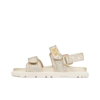 DIOR DiorAct Strap Sandals Women's Gold