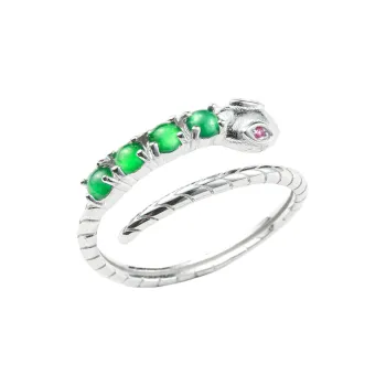 PEARL QUEEN Glutinous Jade Jadeite Rings Women's