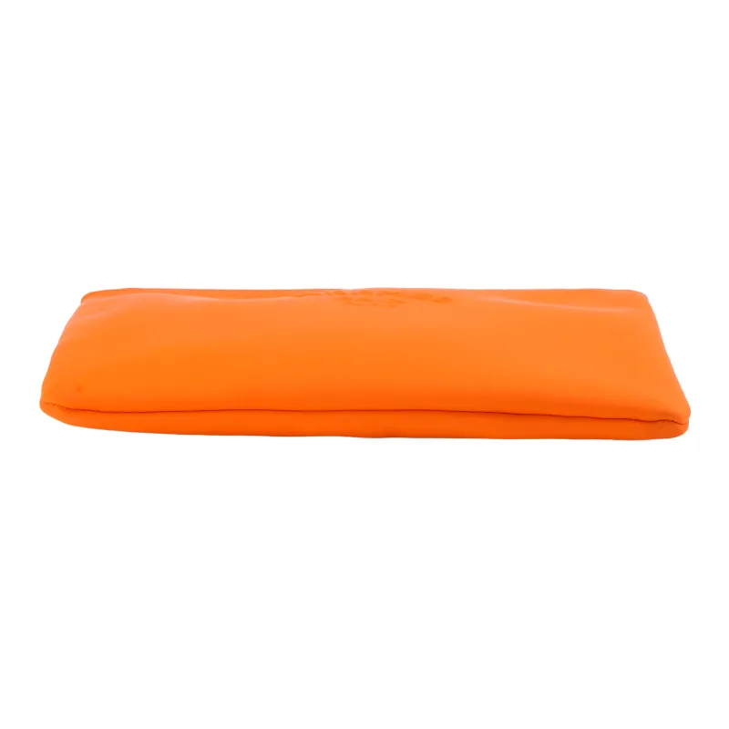 HERMES Polyamide Clutch Medium Size Women's Orange-3