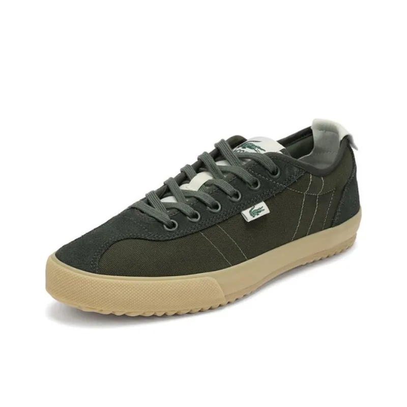 LACOSTE Low-Top Canvas Shoes Men's Black-1