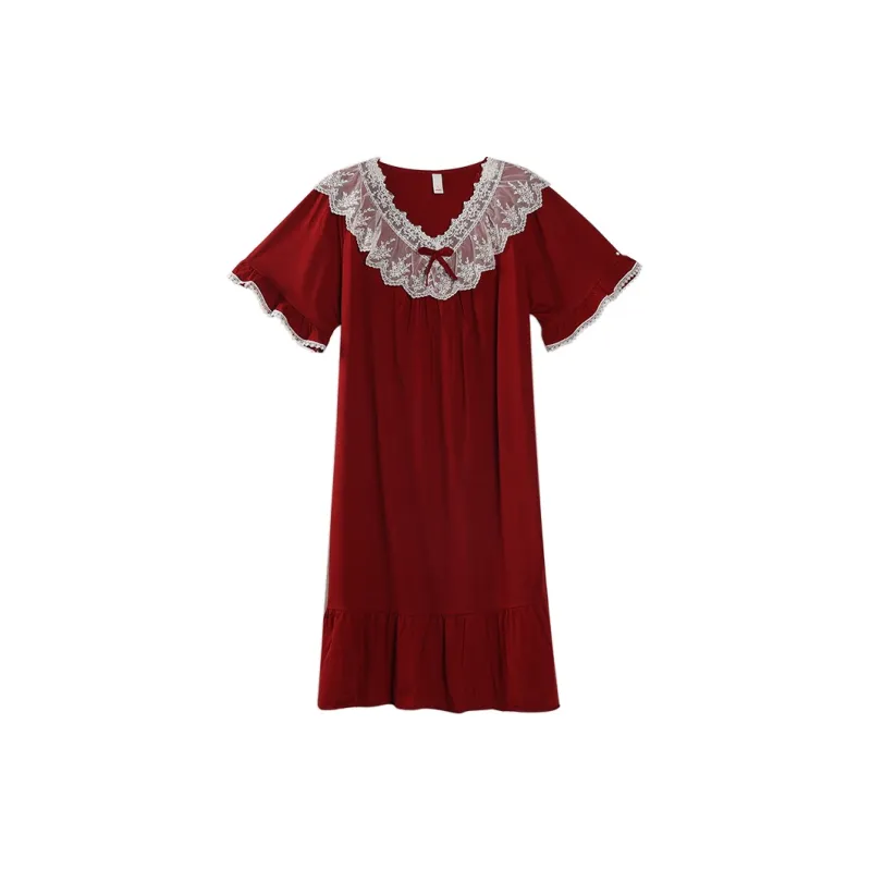 Jovini Nightgown Women's Gift Box Set Red-0