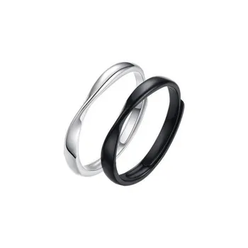 GUDUD 999 Fine Silver Rings Unisex