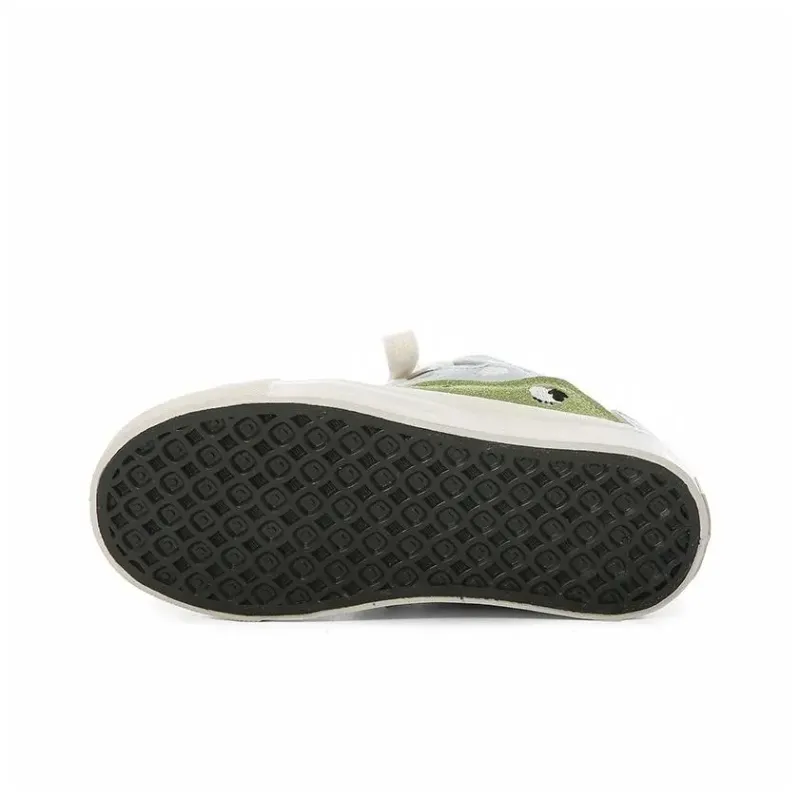 Teddy Bear Collection Coverage Slip Resistant And Abrasion Resistant Low Top Skateboard Shoes Women's Grassland Green-4